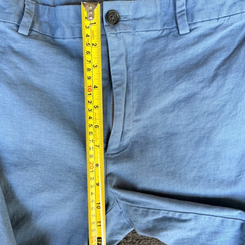 Brooks Brothers Red Fleece Mens Blue Chino Pants W36 L30 Slim Fit Cotton Blend - Picture 7 of 10